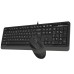 A4 TECH F1010 KABLOLU USB STANDART GRİ Q KLAVYE MOUSE