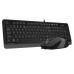 A4 TECH F1010 KABLOLU USB STANDART GRİ Q KLAVYE MOUSE