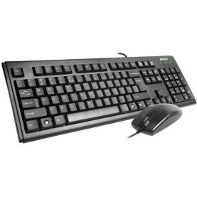 A4 TECH KM-72620D TÜRKÇE USB MULTİMEDYA SİYAH Q KLAVYE MOUSE