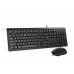A4 TECH KR-9276 USB MULTİMEDYA SİYAH Q KLAVYE MOUSE