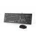 A4 TECH KR-9276 USB MULTİMEDYA SİYAH Q KLAVYE MOUSE