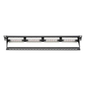 DIGITUS DN-91624U-CR 8P8C,LSA,ALTIN KONTAK 24 PORT CAT6 DOLU 1U ZIRHSIZ PATCH PANEL