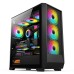 IROMX ORENDA BTX-75G3 750W 4x12CM ARGB FAN ATX 2xUSB2.0/1xUSB3.0 360MM SOĞUTUCU DESTEKLİ SİYAH KASA